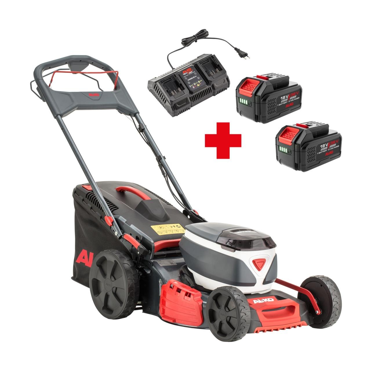 AL-KO Akku-Rasenmäher 46.6 Li SP Comfort Set – inkl. 2 Akku und Ladegerät
