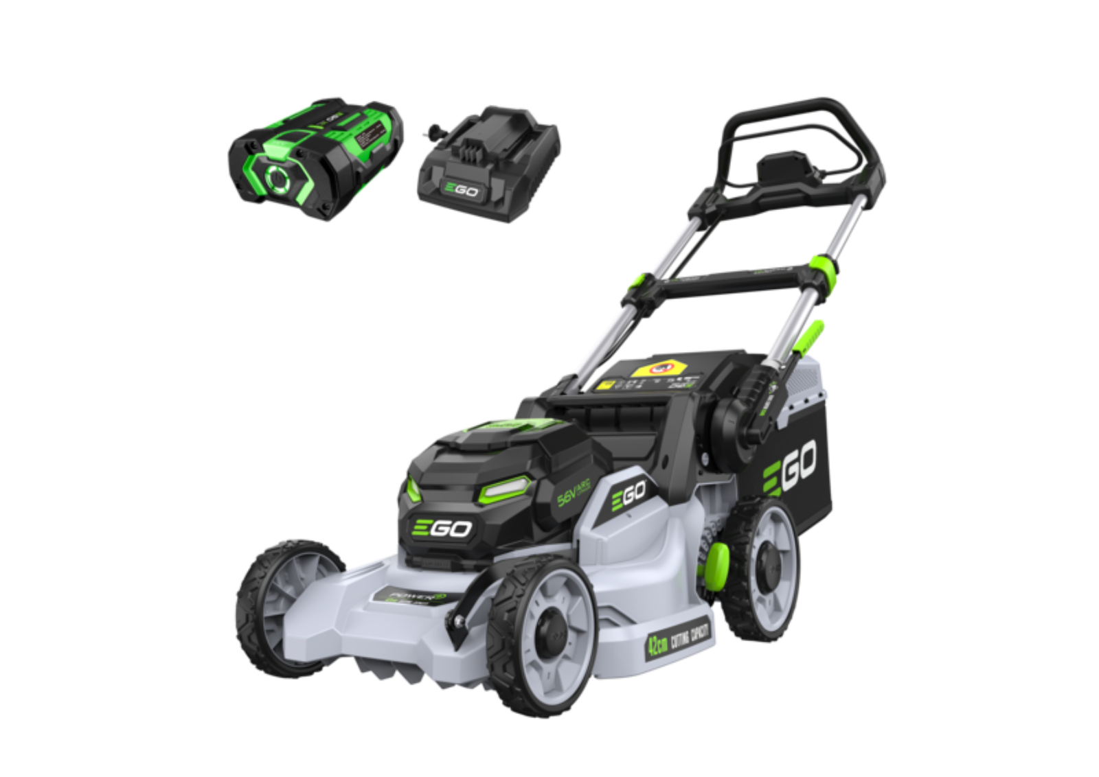EGO Akku-Rasenmäher LM1711E Set – LM1710E + Akku BA1400T 2.5Ah + Standardlader CH3200E + AB1701 Hochauftriebsmesser