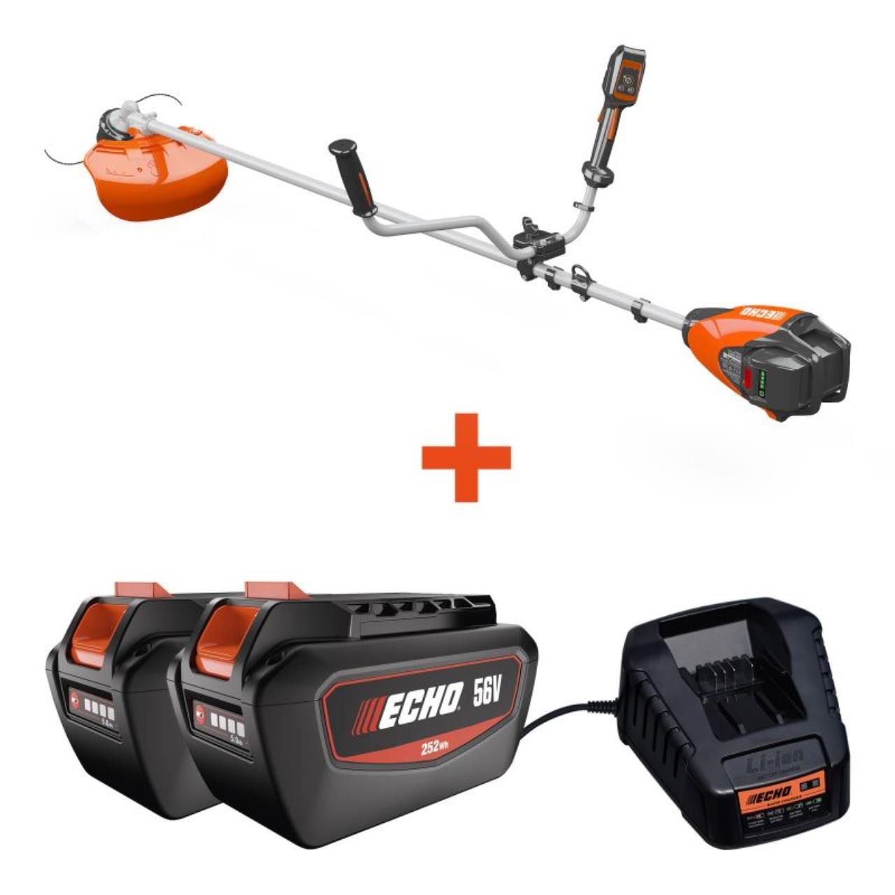 Echo Akku-Motorsense DSRM-2600U – inkl. 2x 5,0 Ah Akku & Schnellladegerät