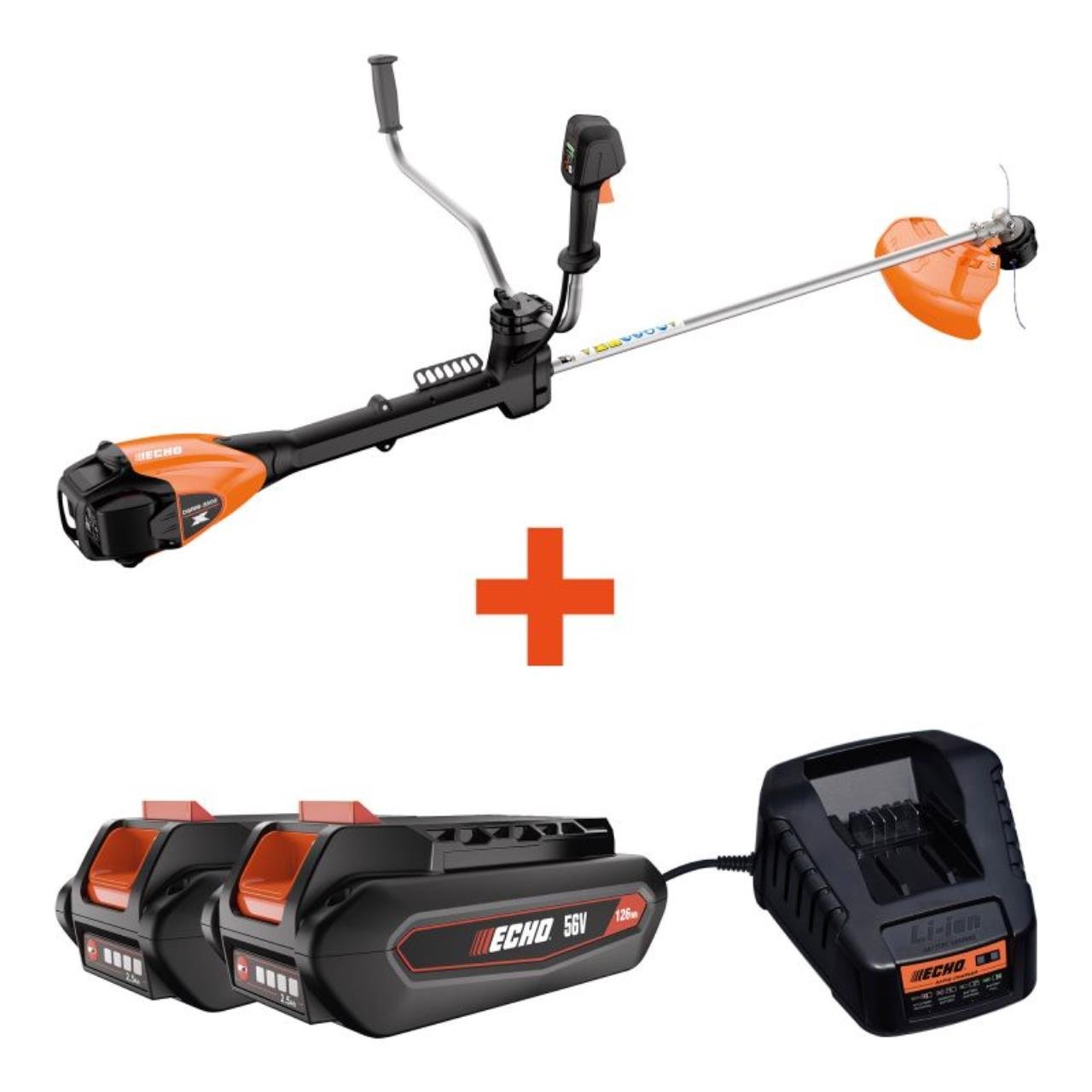 Echo Akku-Motorsense DSRM-3500UP Aktionsset – inkl. 2x 5,0 Ah Akku & Schnellladegerät