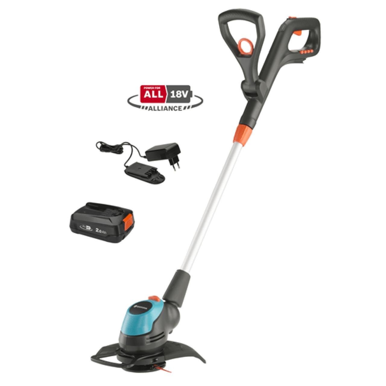Gardena Akku-Trimmer EasyCut 23/18V P4A Set – inkl. Akku und Ladegerät