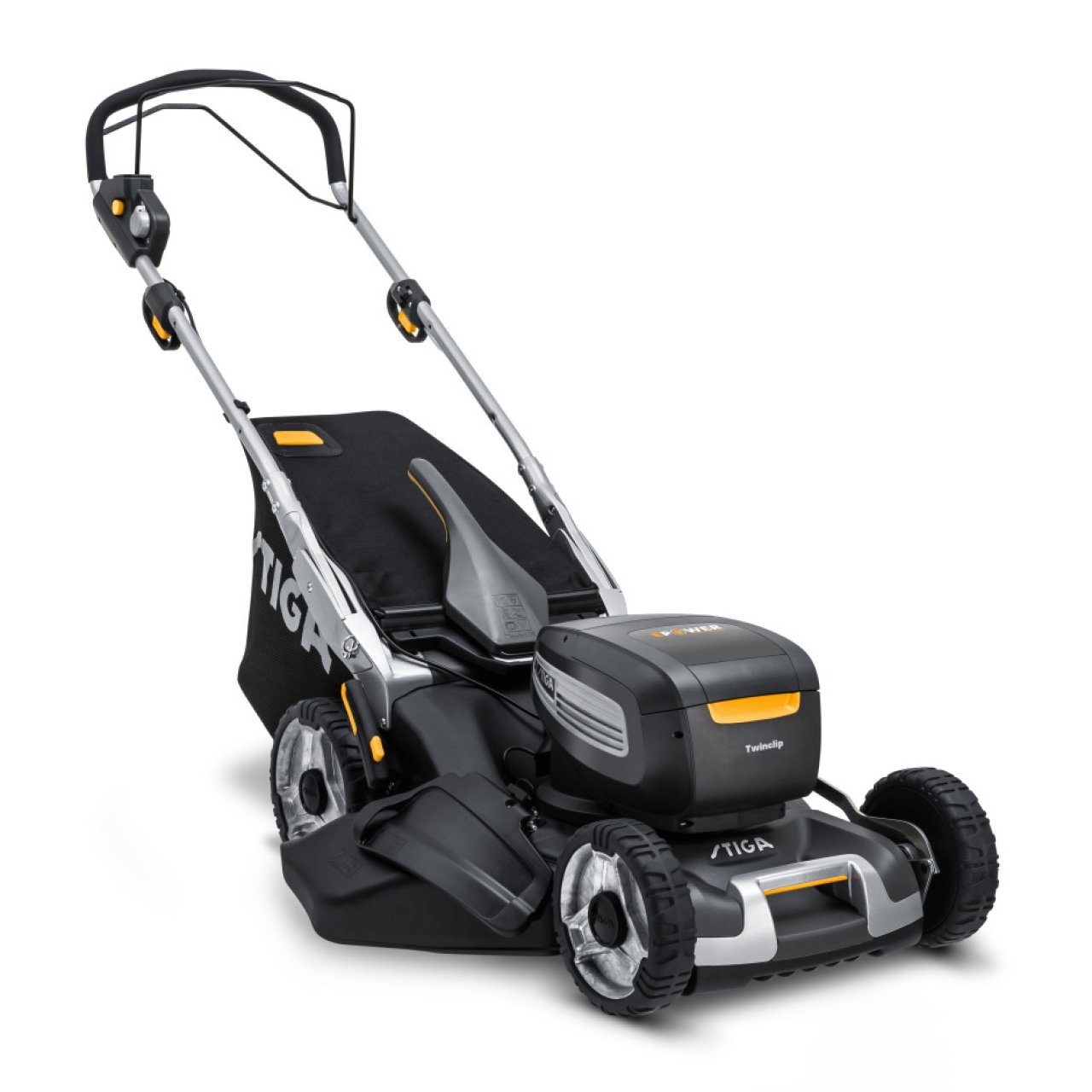 Stiga Akku-Rasenmäher Twinclip 950e V – Grundgerät ohne Akku und Ladegerät