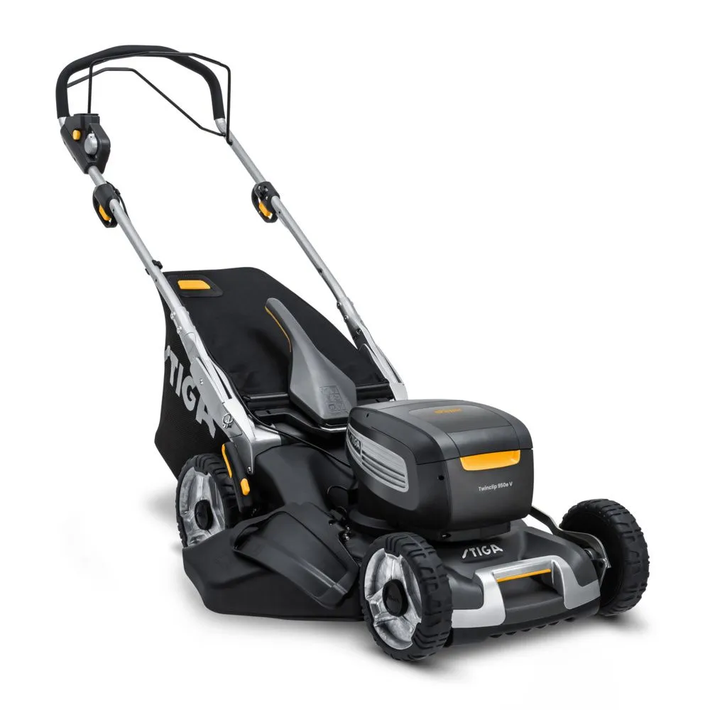 Stiga Akku-Rasenmäher Twinclip 950e V Kit – inkl. Akku und Ladegerät