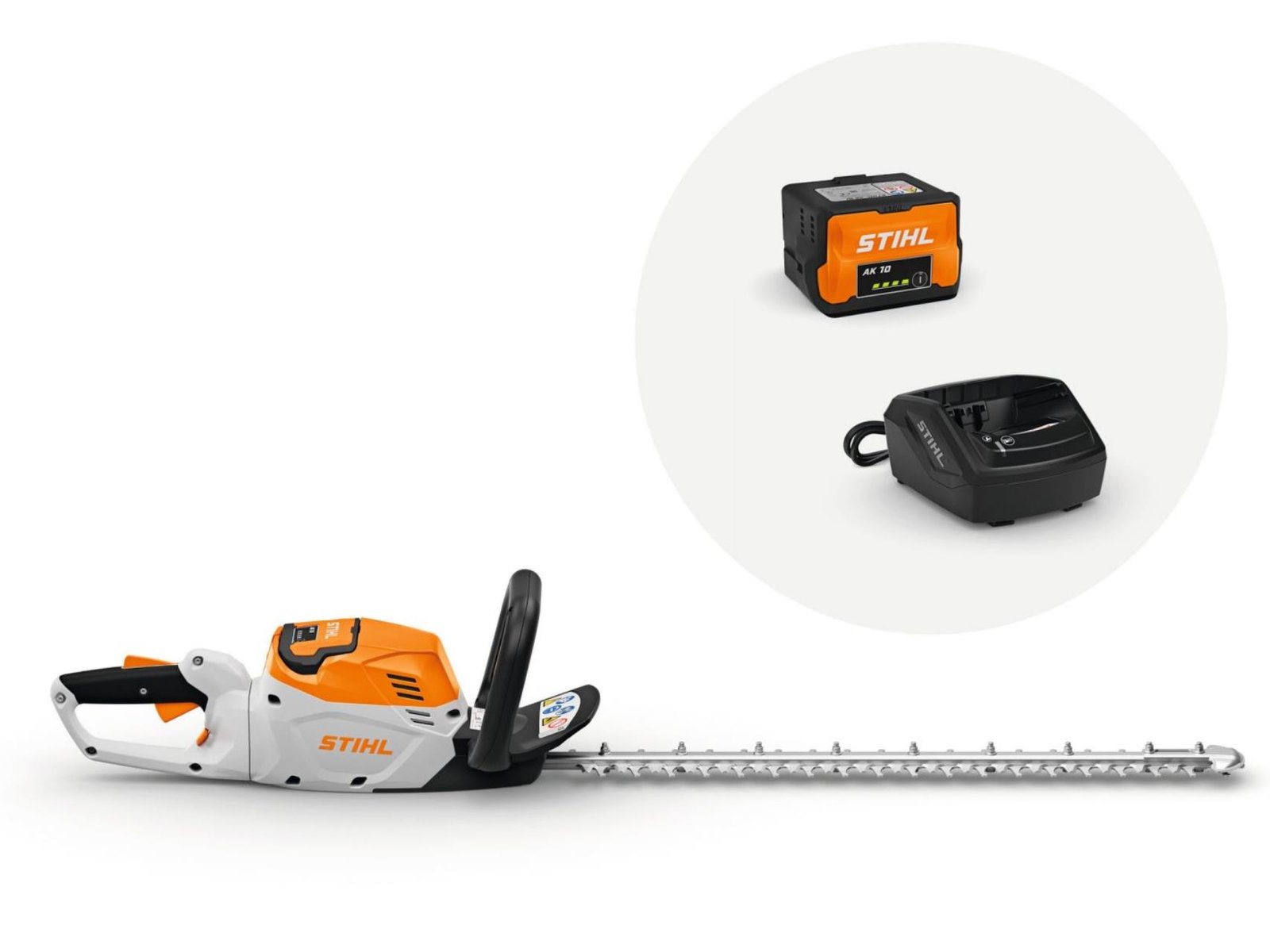 Stihl Akku-Heckenschere HSA 60 Set – inkl. Akku AK 10 und Ladegerät AL 101