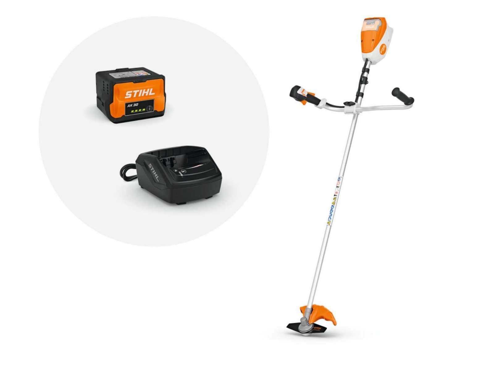 Stihl Akku-Motorsense FSA 80 Set – inkl. Akku AK 30 und Ladegerät AL 101